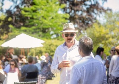 Guests chatting