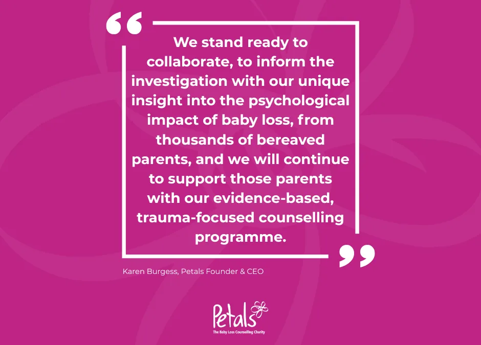 Petals Welcomes Urgent Investigation into NHS Maternity and Neonatal Services